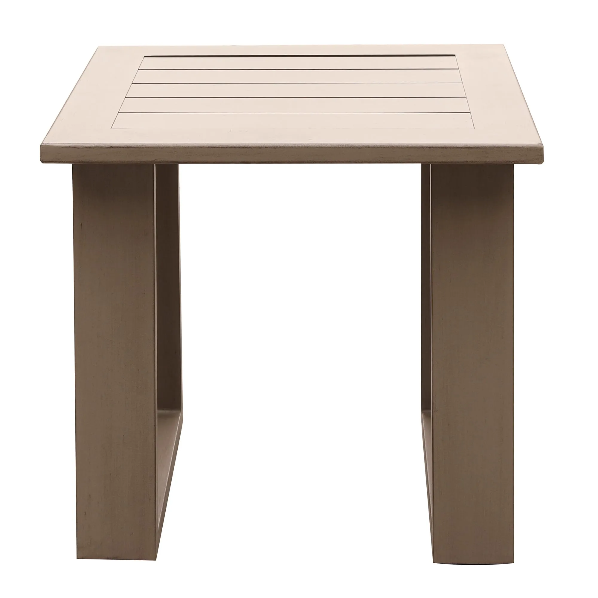 24" End Table In Aluminium With Powder Coatded Finish, Remains Rust Free, A Note Worthy End That's Delivered Free.