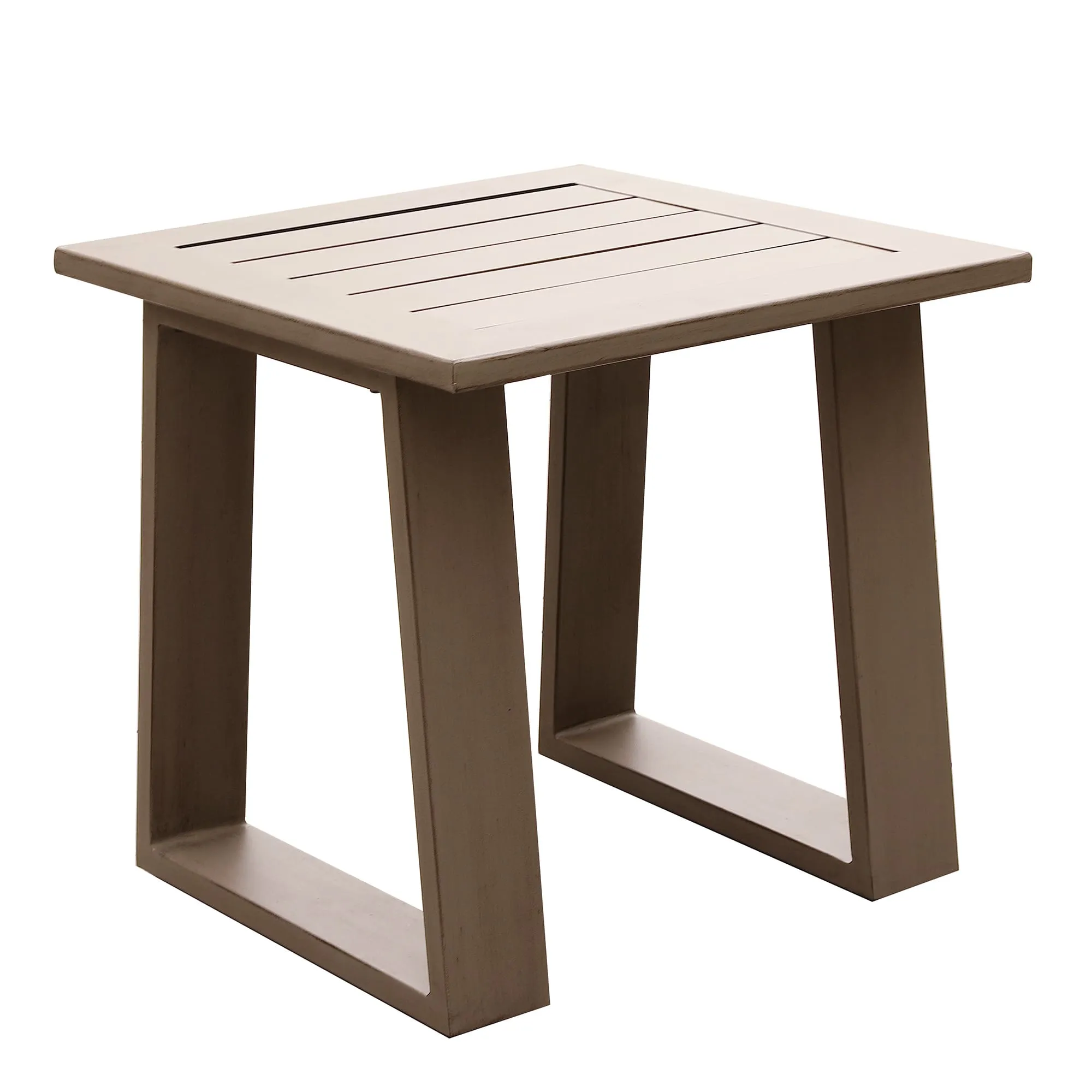 24" End Table In Aluminium With Powder Coatded Finish, Remains Rust Free, A Note Worthy End That's Delivered Free.