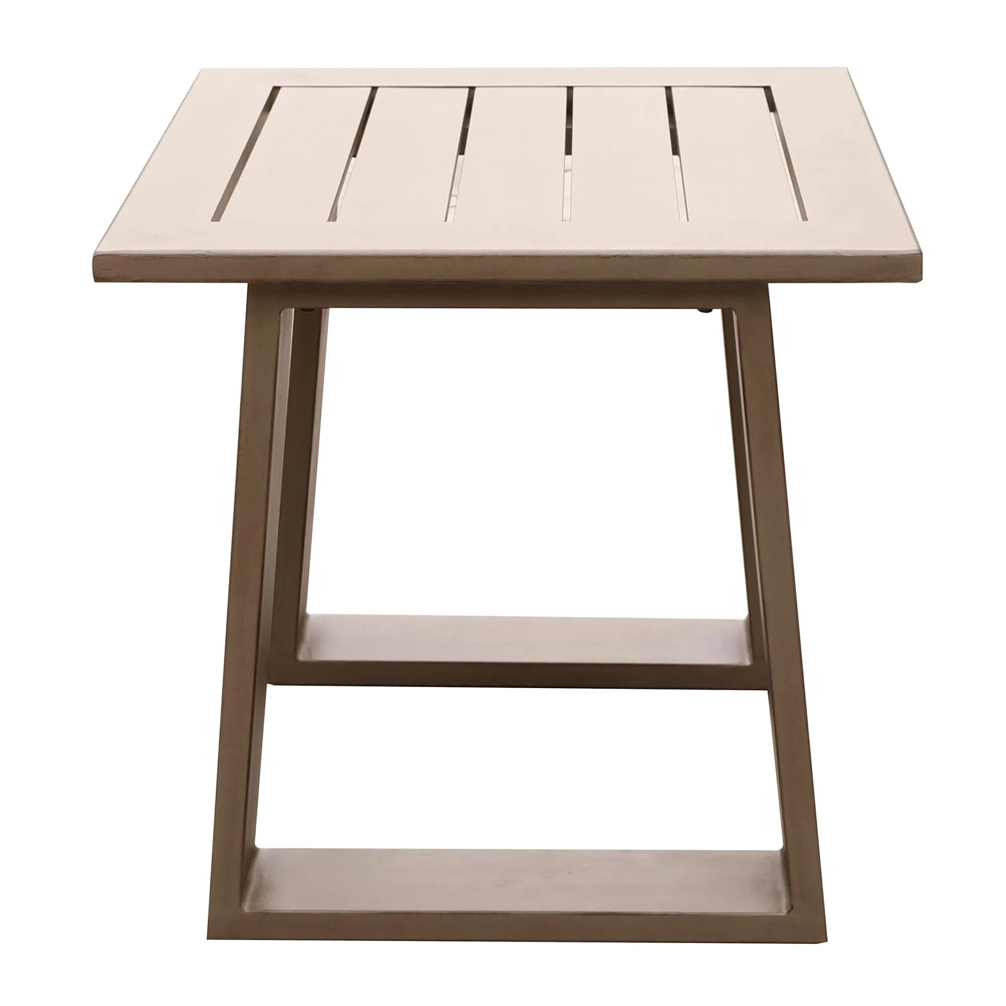 24" End Table In Aluminium With Powder Coatded Finish, Remains Rust Free, A Note Worthy End That's Delivered Free.