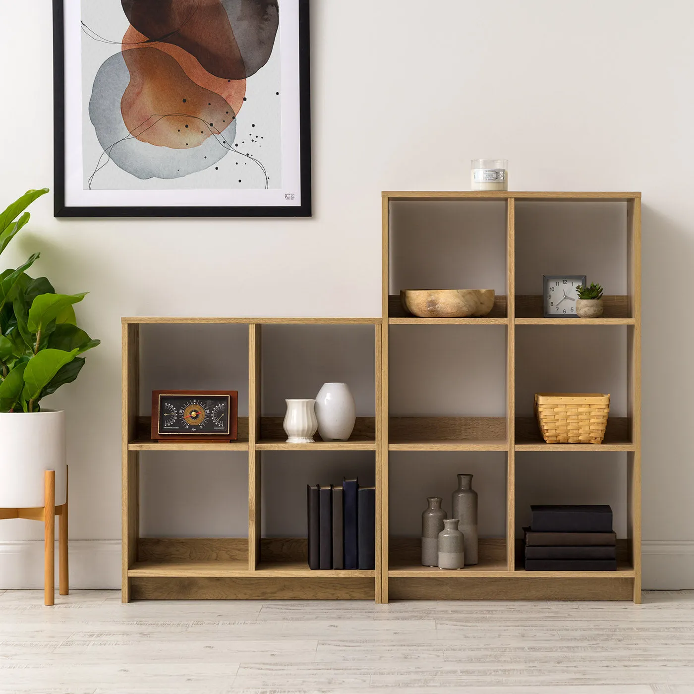 4-Cube shelf Light Brown