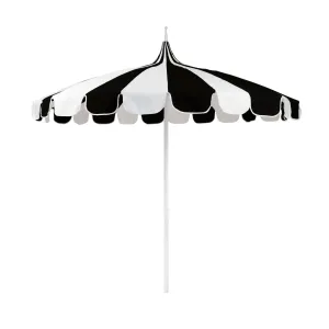 8.5' Pagoda Style Outdoor Umbrella in Black