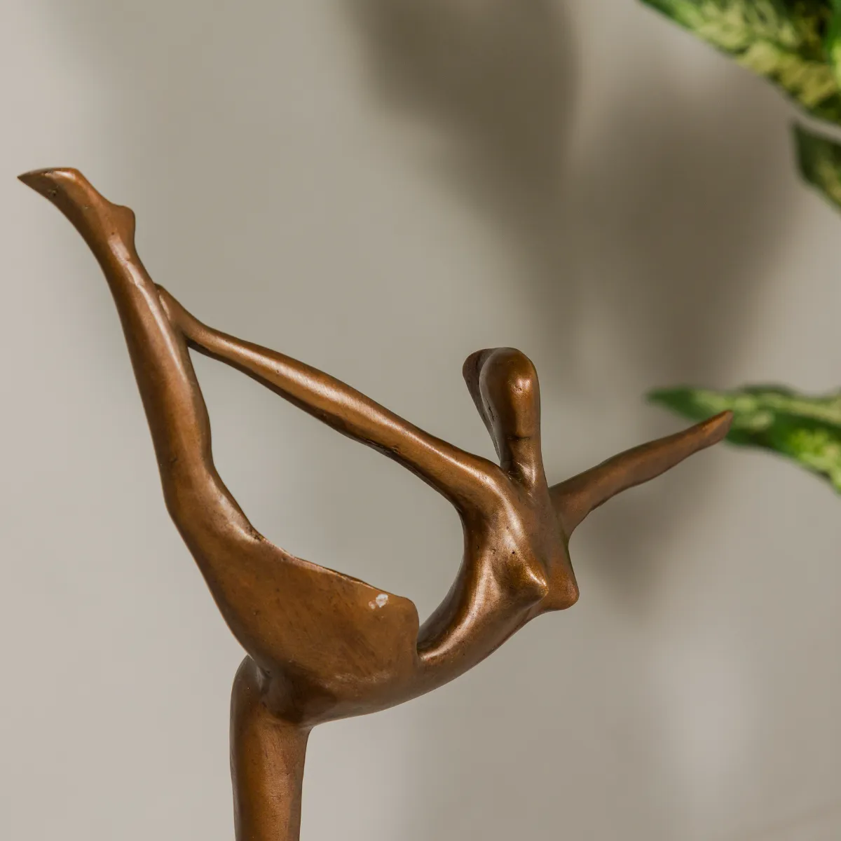 Abstract Bronze Tabletop Ballerina