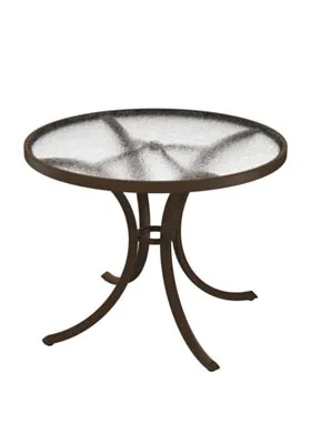 Acrylic 36" Round Dining Table by Tropitone