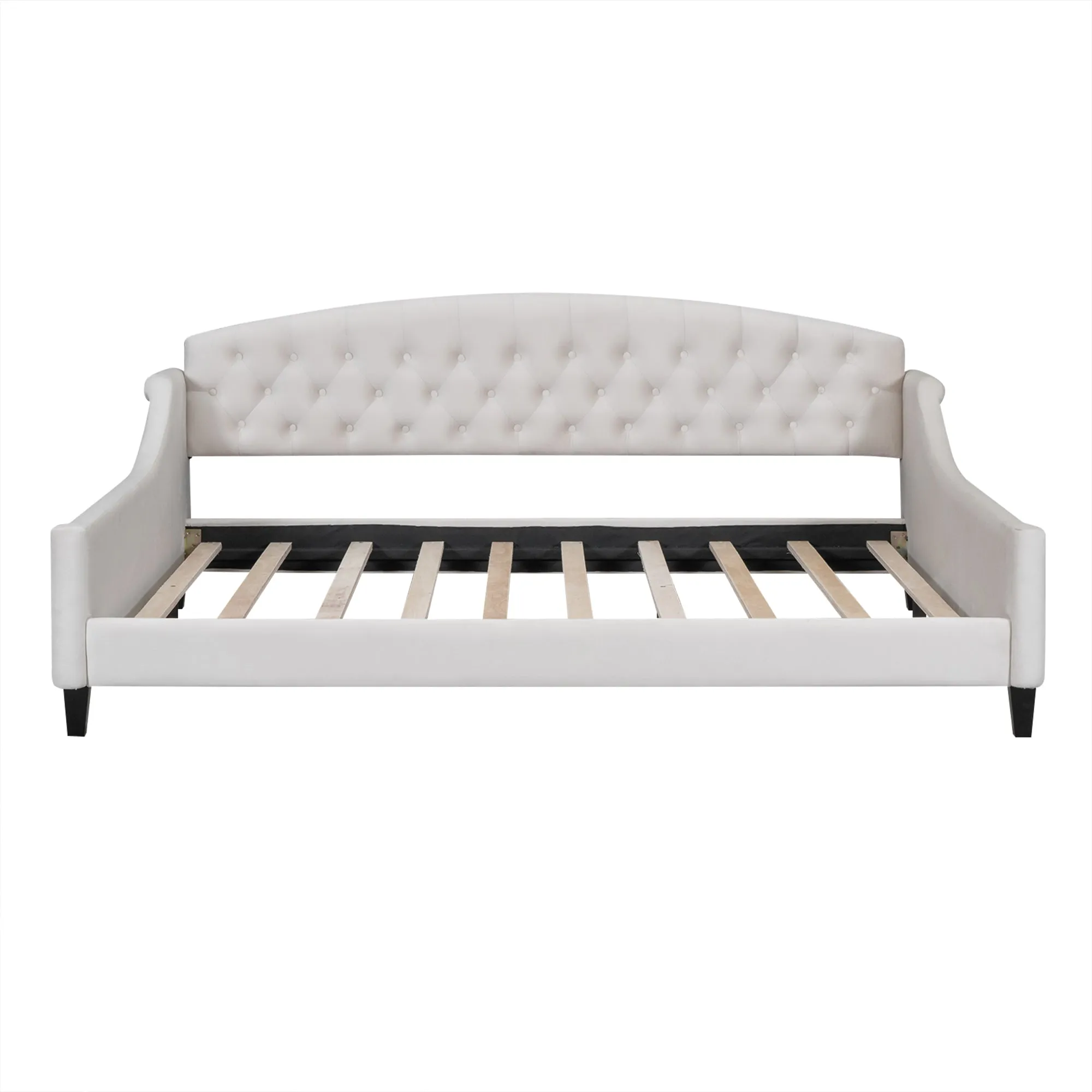 AF Luxury Tufted Button Full Size Daybed - Beige