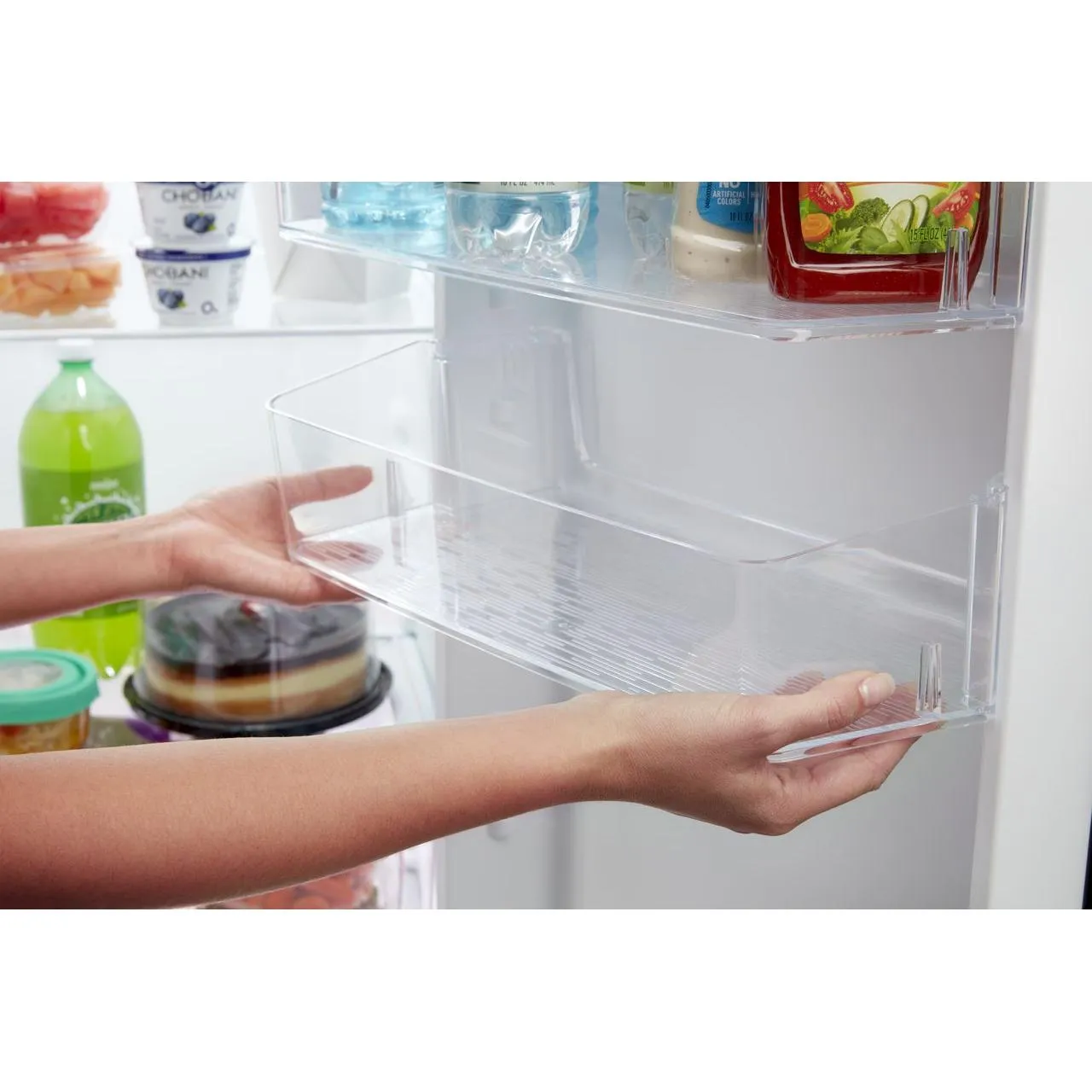 Amana 33in 21cu.ft. Side-by-Side Refrigerator with External Water & Ice Dispenser ASI2175GRW