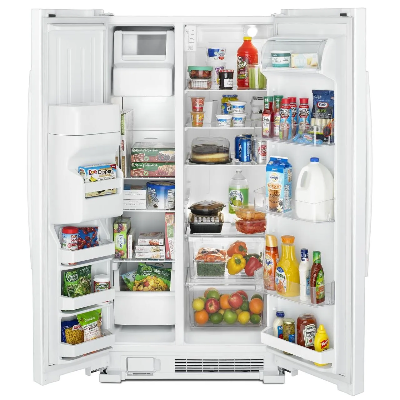 Amana 33in 21cu.ft. Side-by-Side Refrigerator with External Water & Ice Dispenser ASI2175GRW
