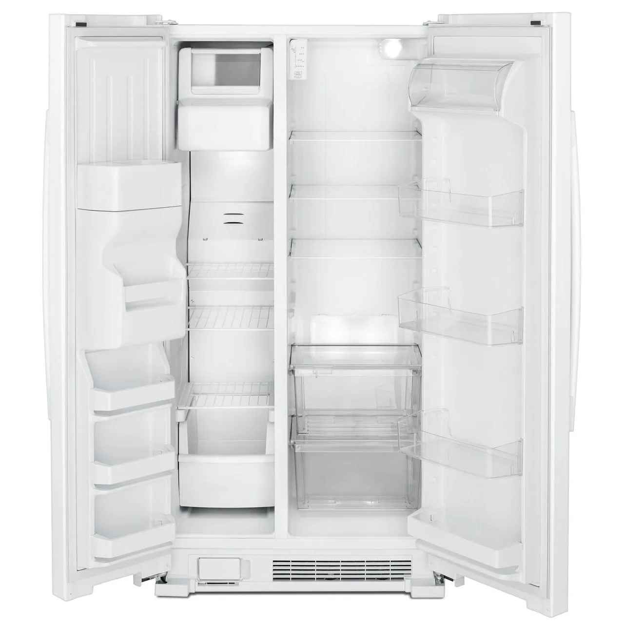 Amana 33in 21cu.ft. Side-by-Side Refrigerator with External Water & Ice Dispenser ASI2175GRW