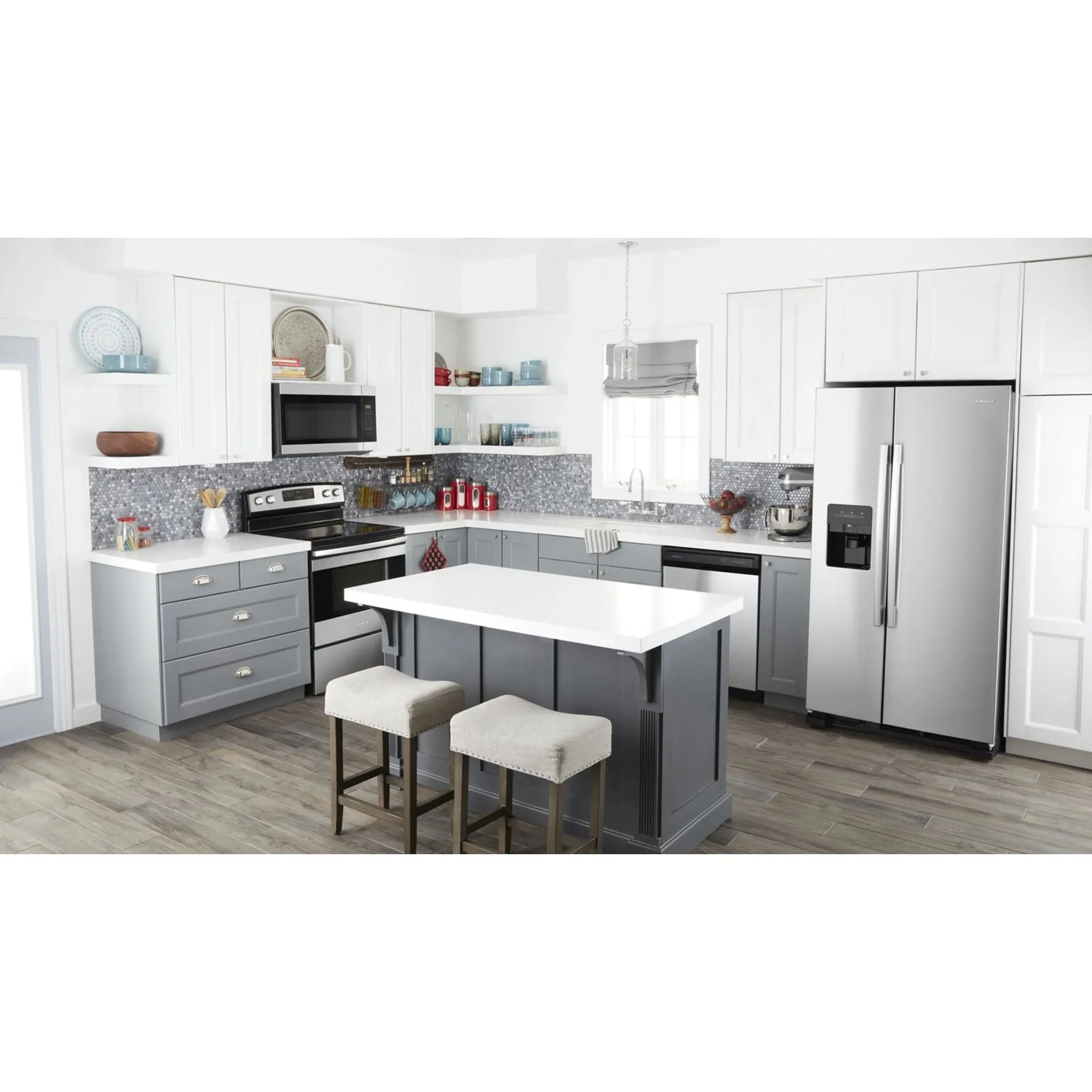 Amana 33" Side-by-Side Refrigerator with Dual Pad External Ice and Water Dispenser (ASI2175GRS)