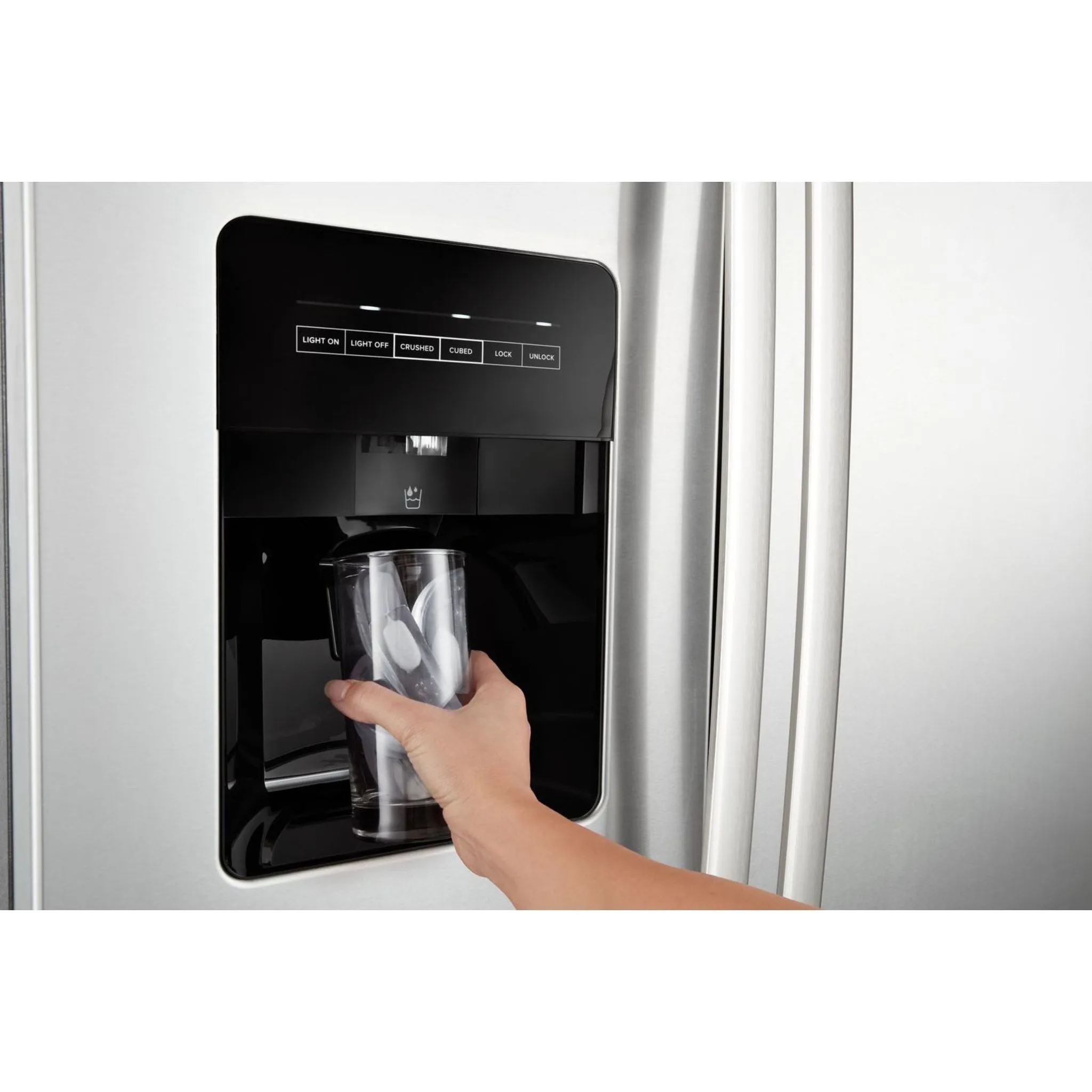 Amana 33" Side-by-Side Refrigerator with Dual Pad External Ice and Water Dispenser (ASI2175GRS)