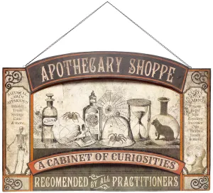 APOTHECARY SHOPPE TIN SIGN