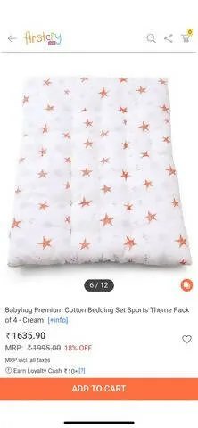 BABYHUG Bedding Set With Pillows