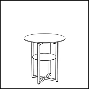Bauscher Hepp VE-24025 Folding Table