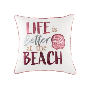 Better At The Beach Pillow