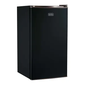 Black Compact Refrigerator Energy Star Single Door, 3.2 Cu. Ft.