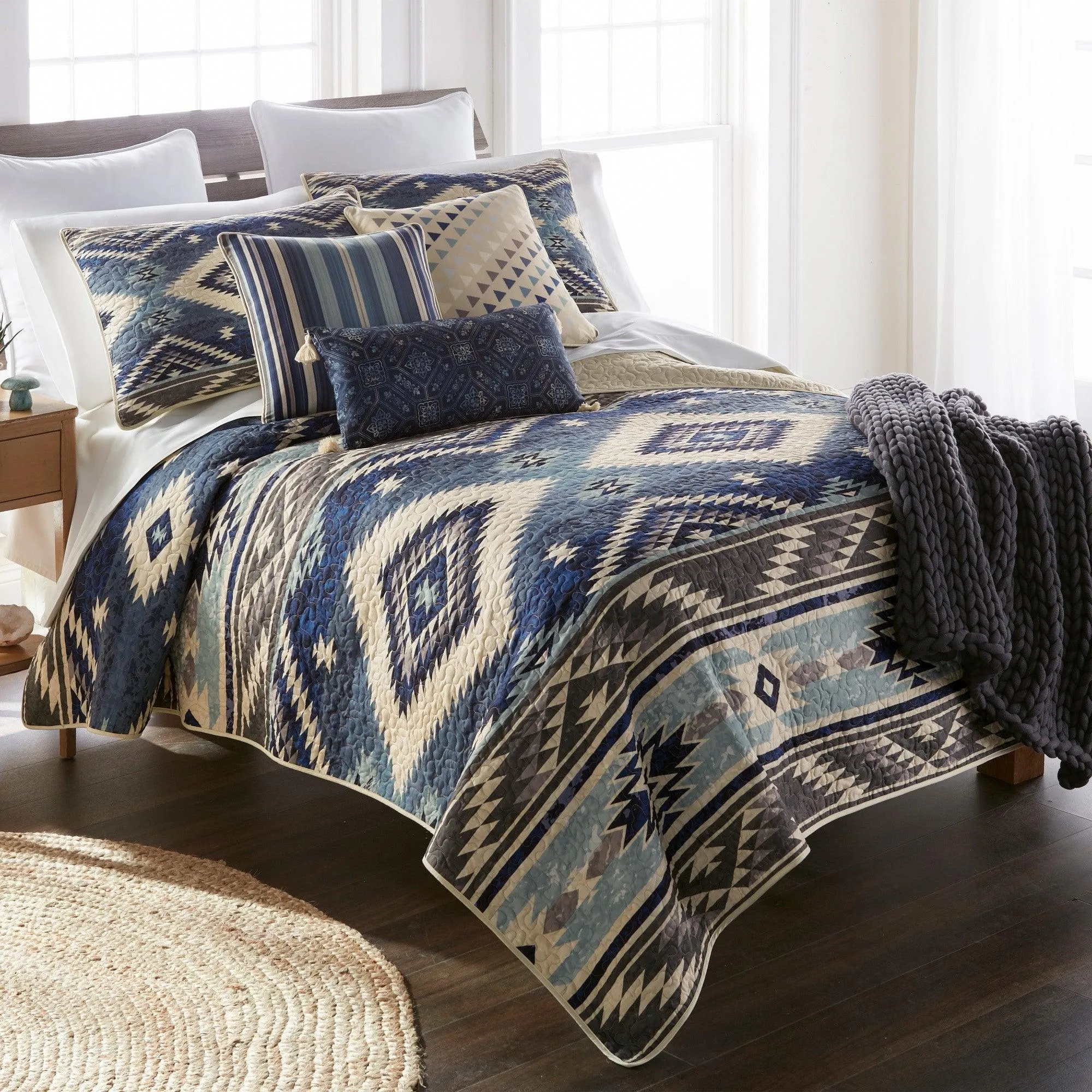 Blue Sky Hill Triangle Throw