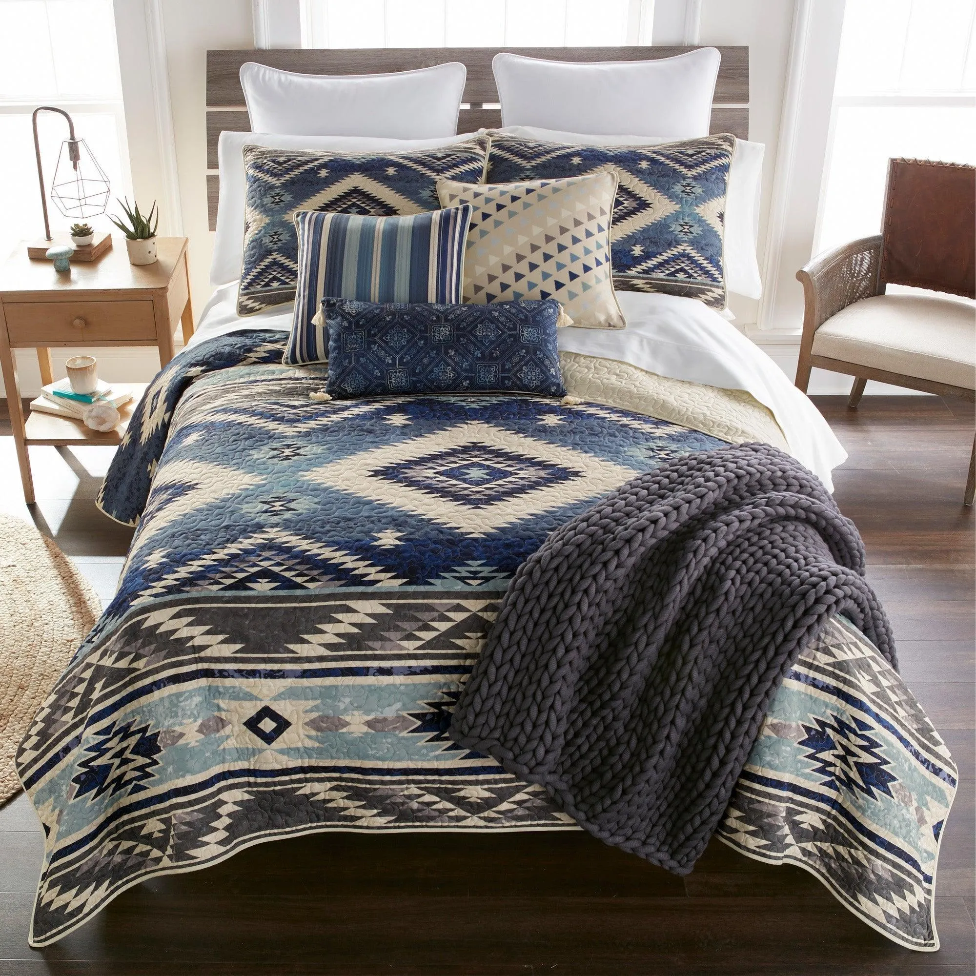 Blue Sky Hill Triangle Throw