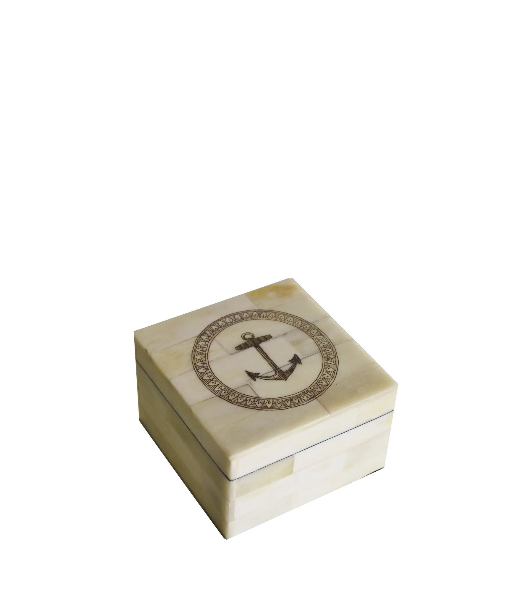 Bone Clad Storage Box with Anchor