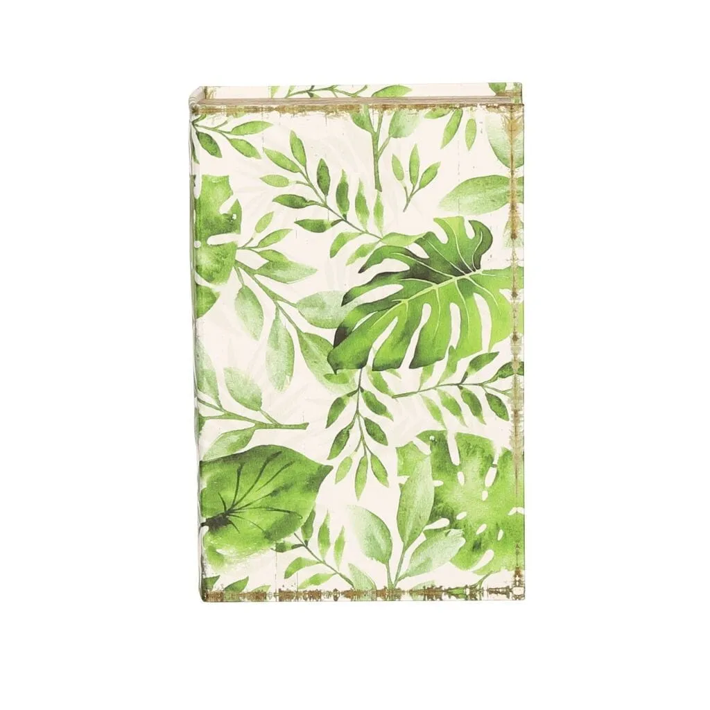 Botanical Green & White File Boxes - Set of 2