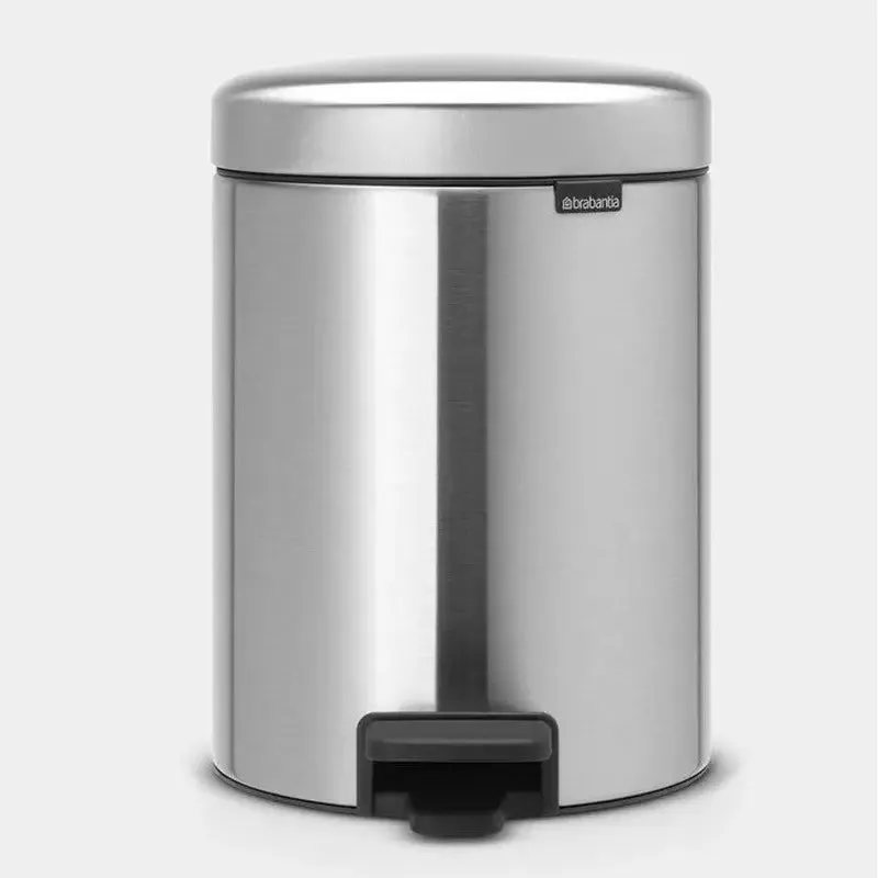 Brabantia NewIcon Pedal Bin - 5L - Matt Steel