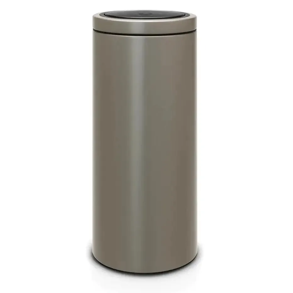 Brabantia Touch Bin Flat Lid 30L - Platinum
