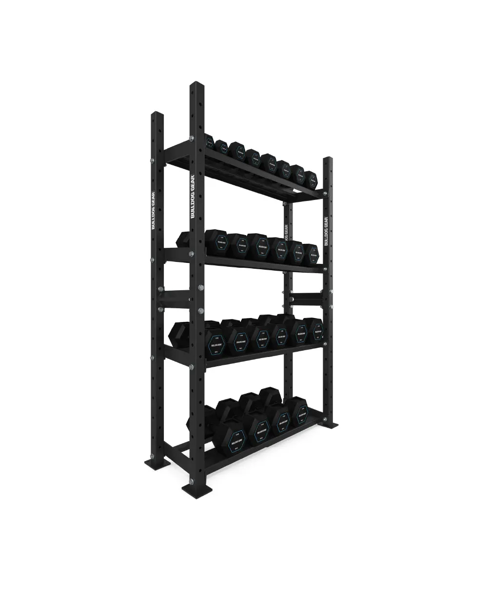 Bulldog Gear - Hex Dumbbell Storage System - 120cm - Configuration B