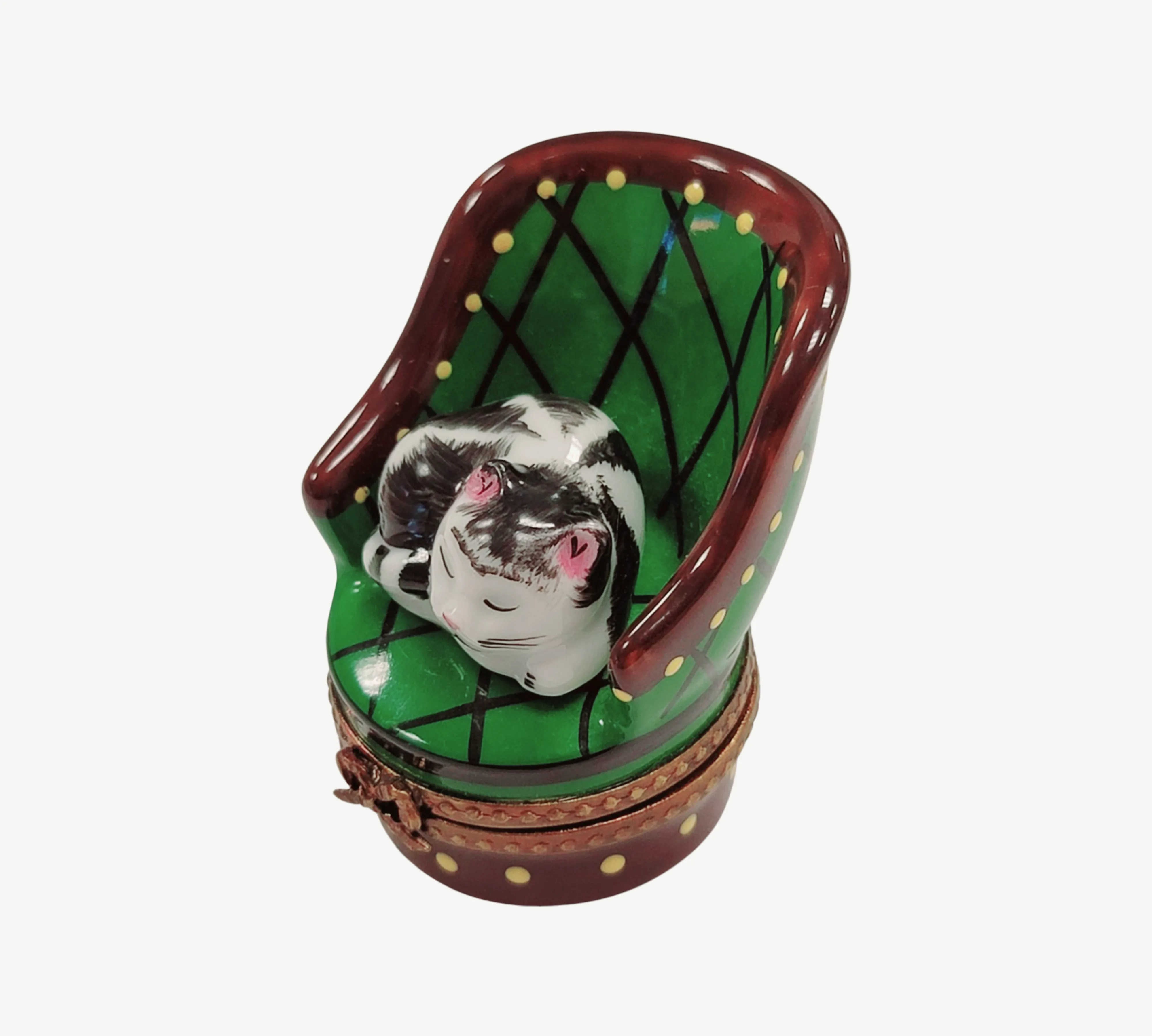 Cat in Green Chair
