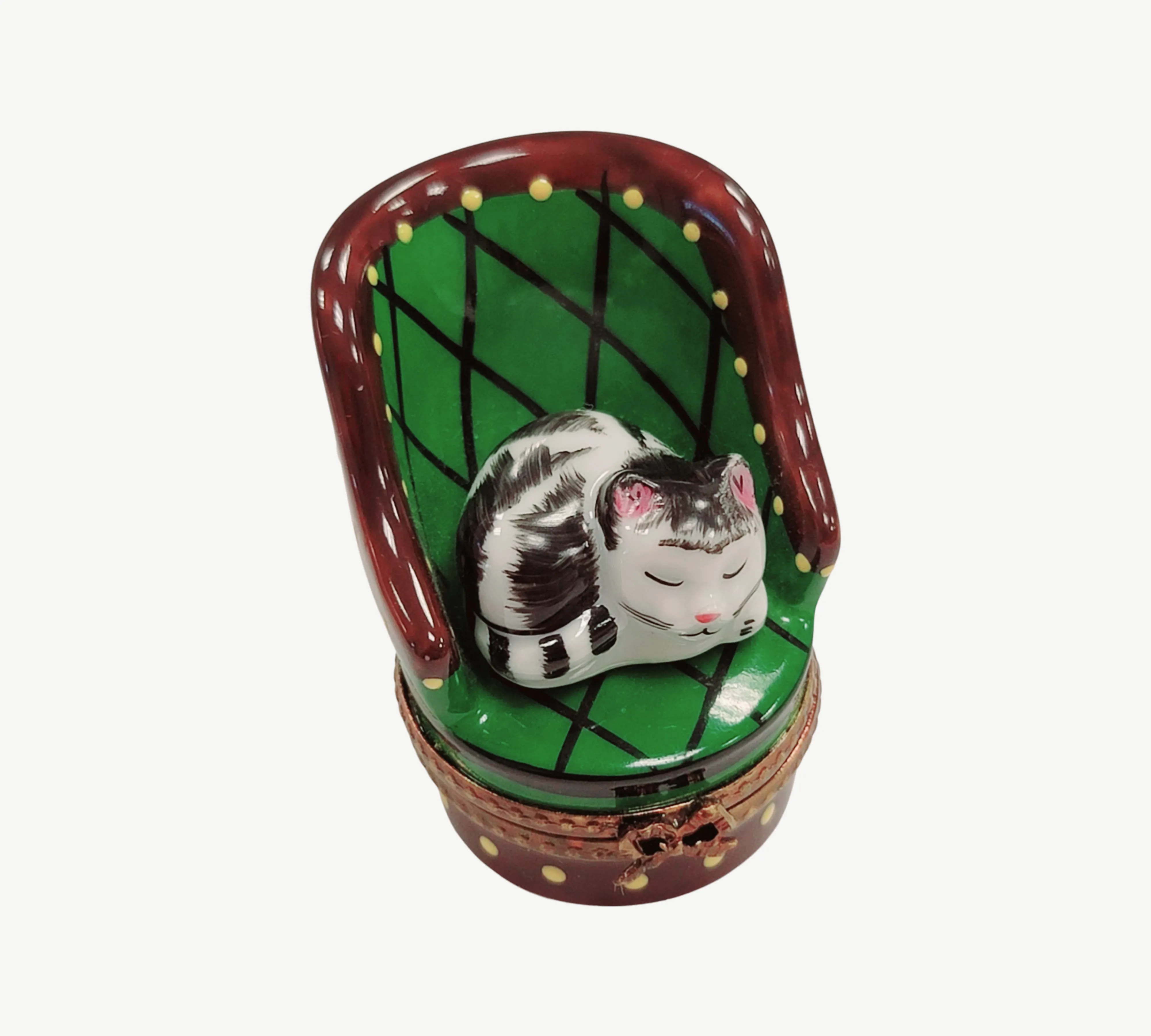 Cat in Green Chair