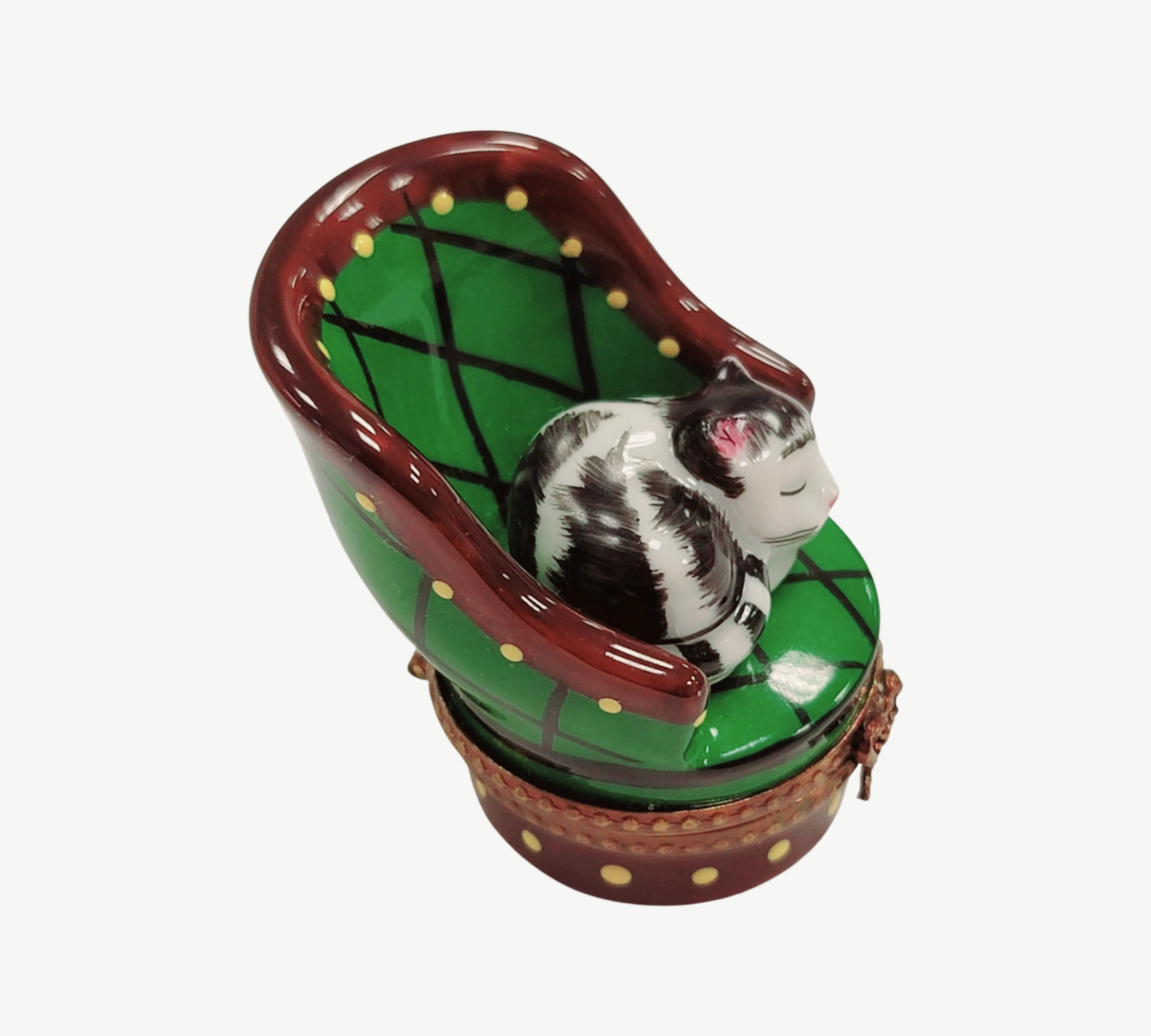 Cat in Green Chair