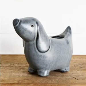 Ceramic Dog Planter