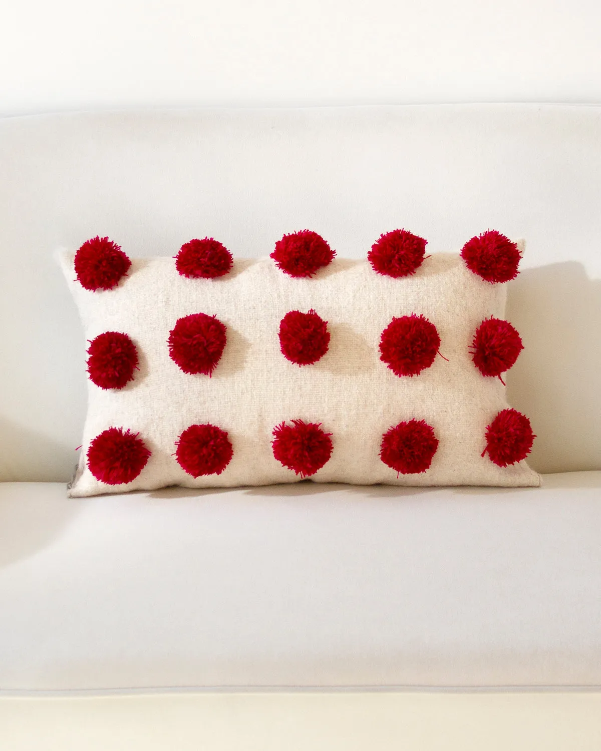 Chamula Striped Pom Pom Pillow