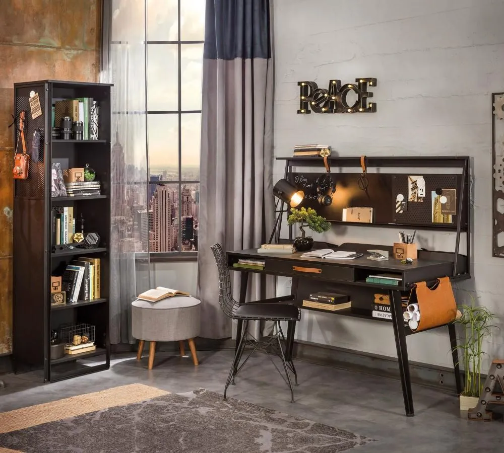 Cilek Dark Metal Bookcase
