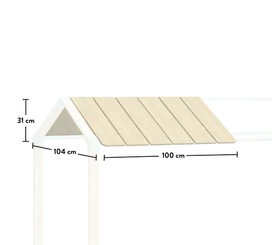 Cilek Montes Natural Wooden-Semi Roof