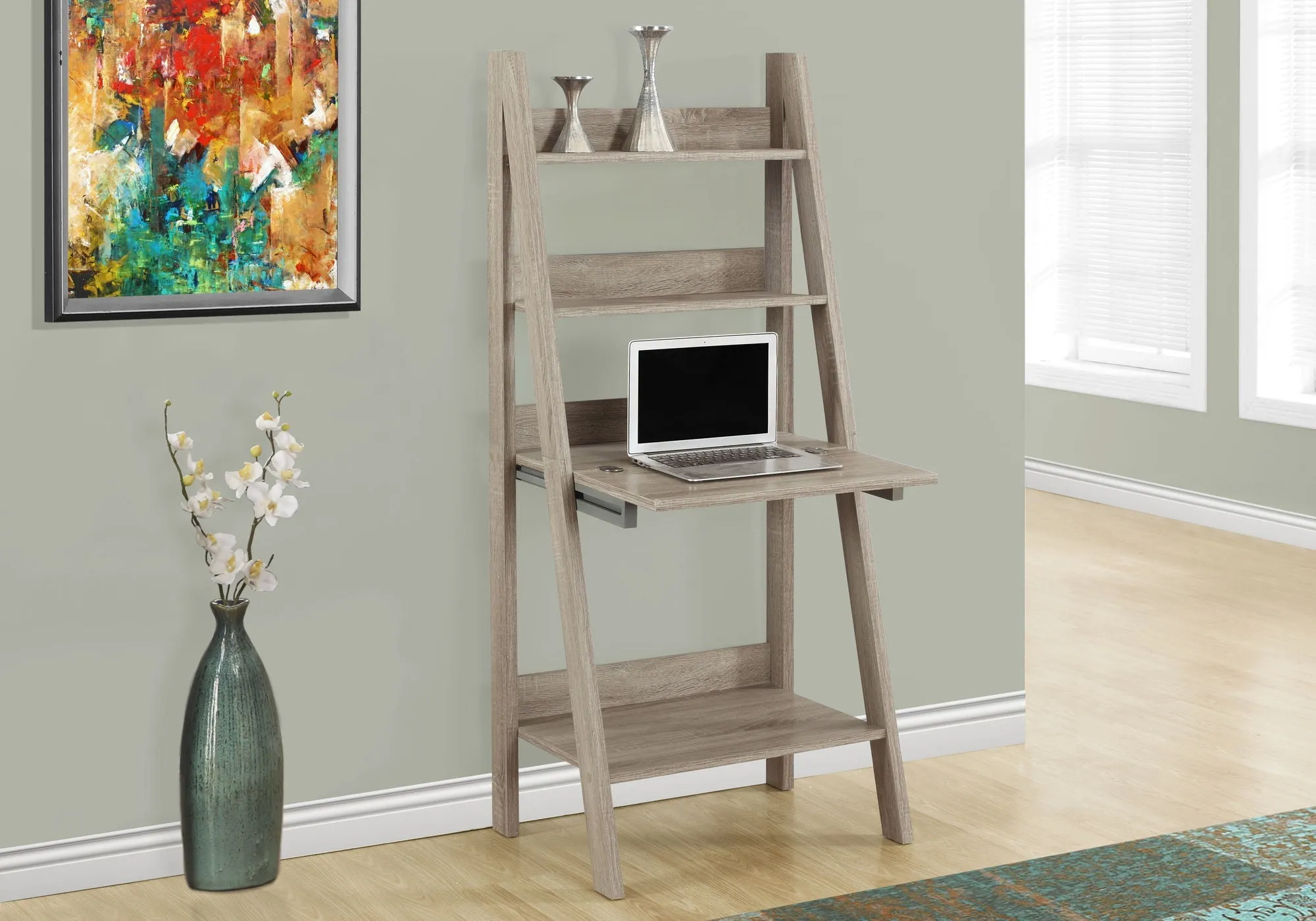 Computer Desk For Home Office, Laptop, Leaning, Storage Shelves by Couch.com