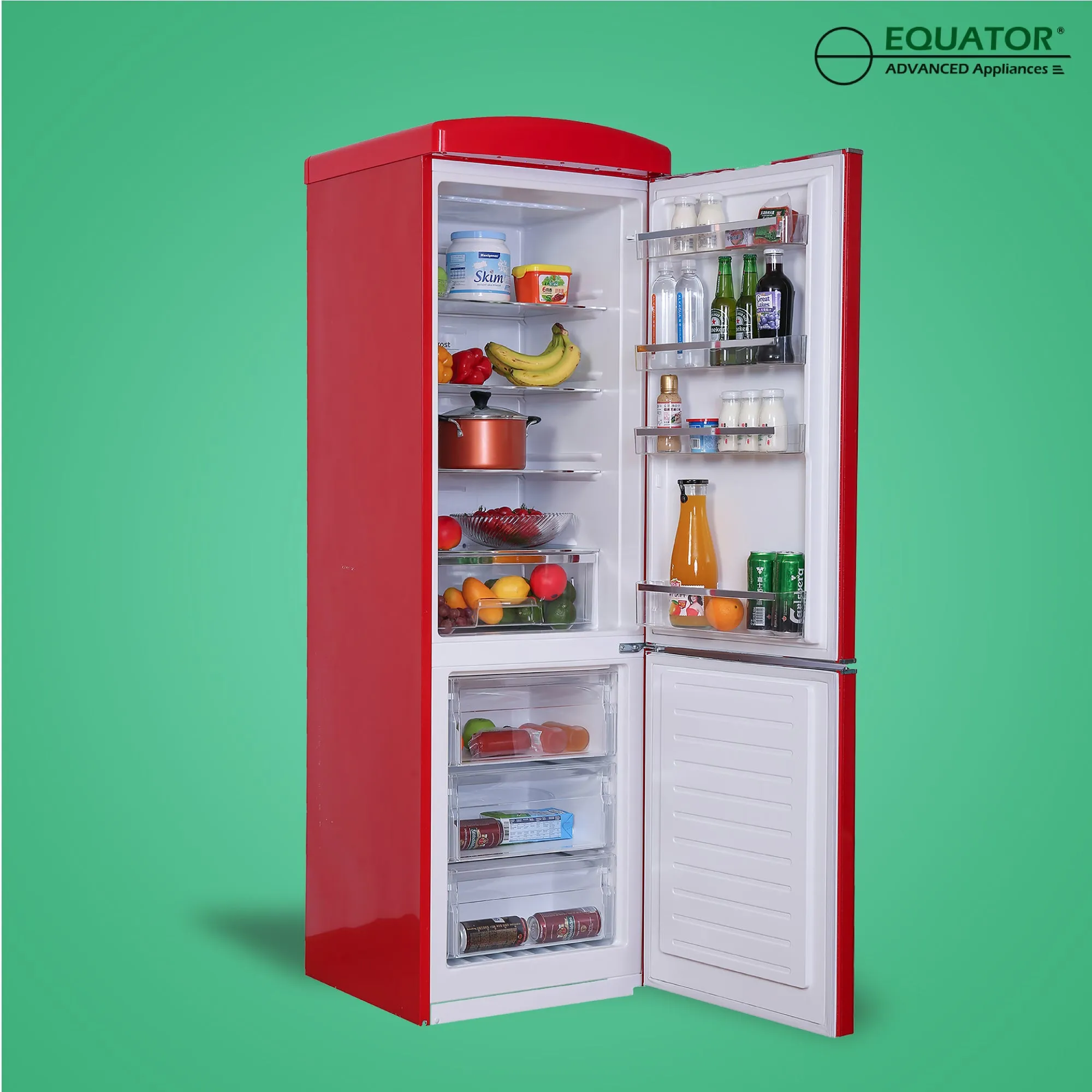 Conserv 24in RETRO BOTTOM MOUNT 11cf Refrigerator Fast Freeze 110V
