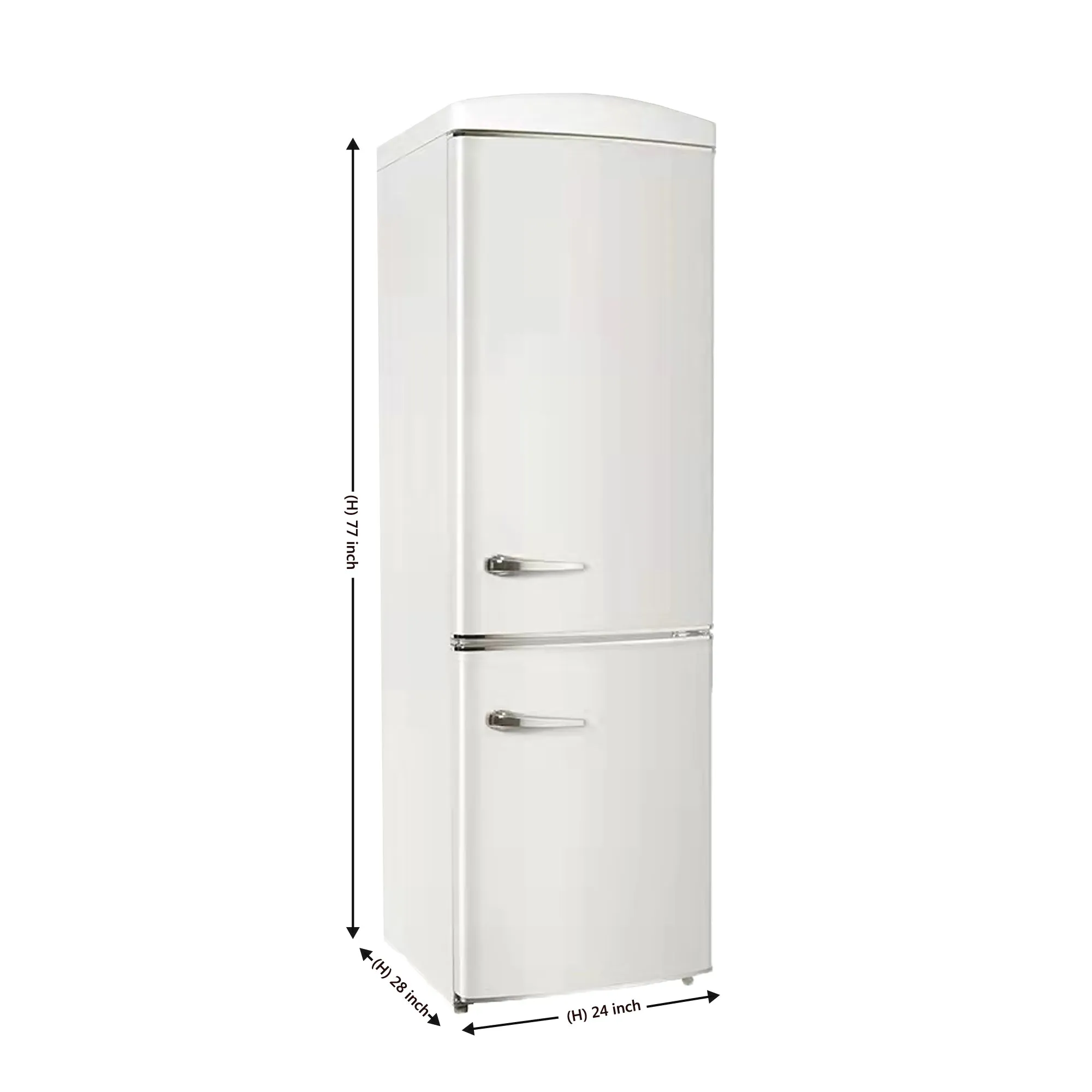 Conserv 24in RETRO BOTTOM MOUNT 11cf Refrigerator Fast Freeze 110V
