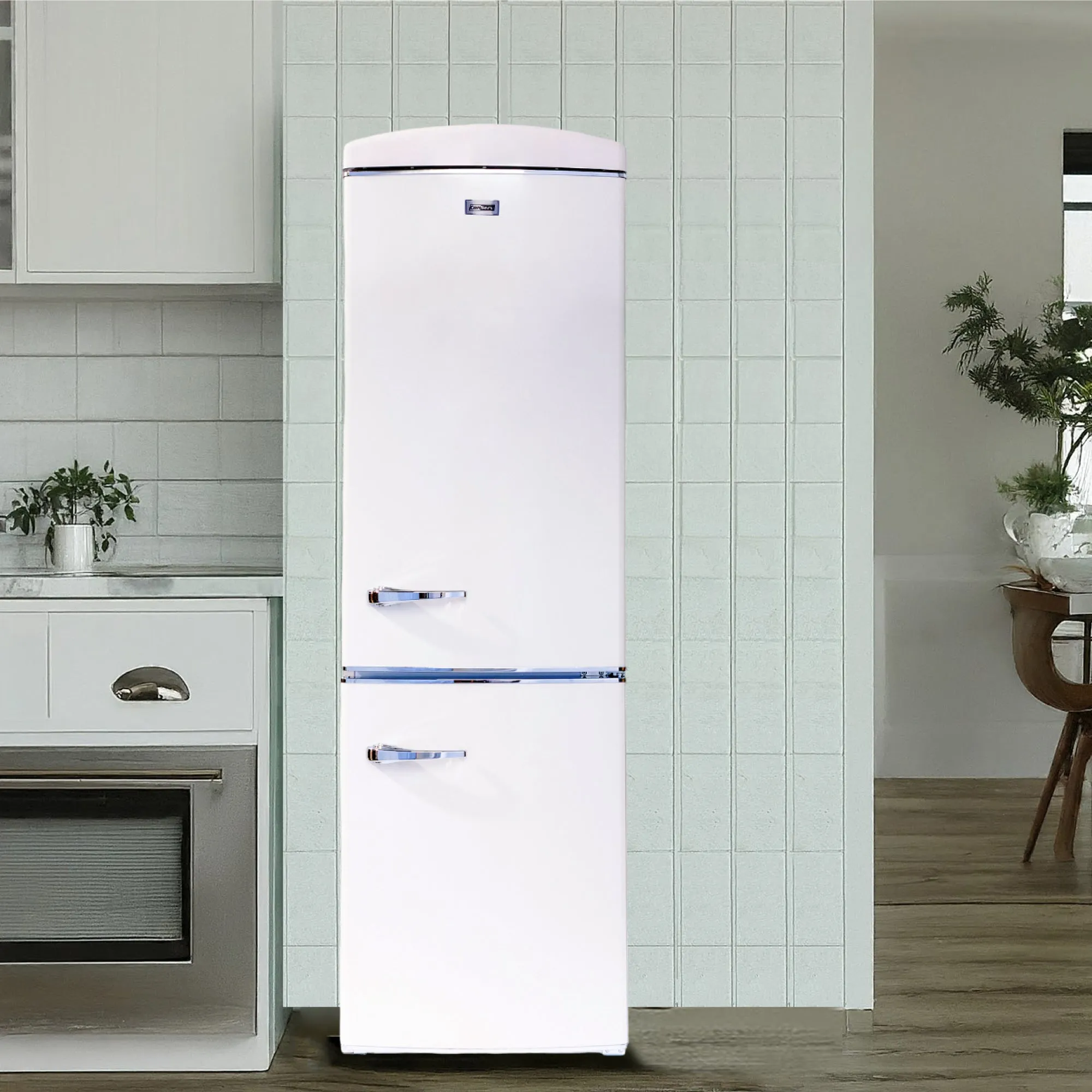 Conserv 24in RETRO BOTTOM MOUNT 11cf Refrigerator Fast Freeze 110V