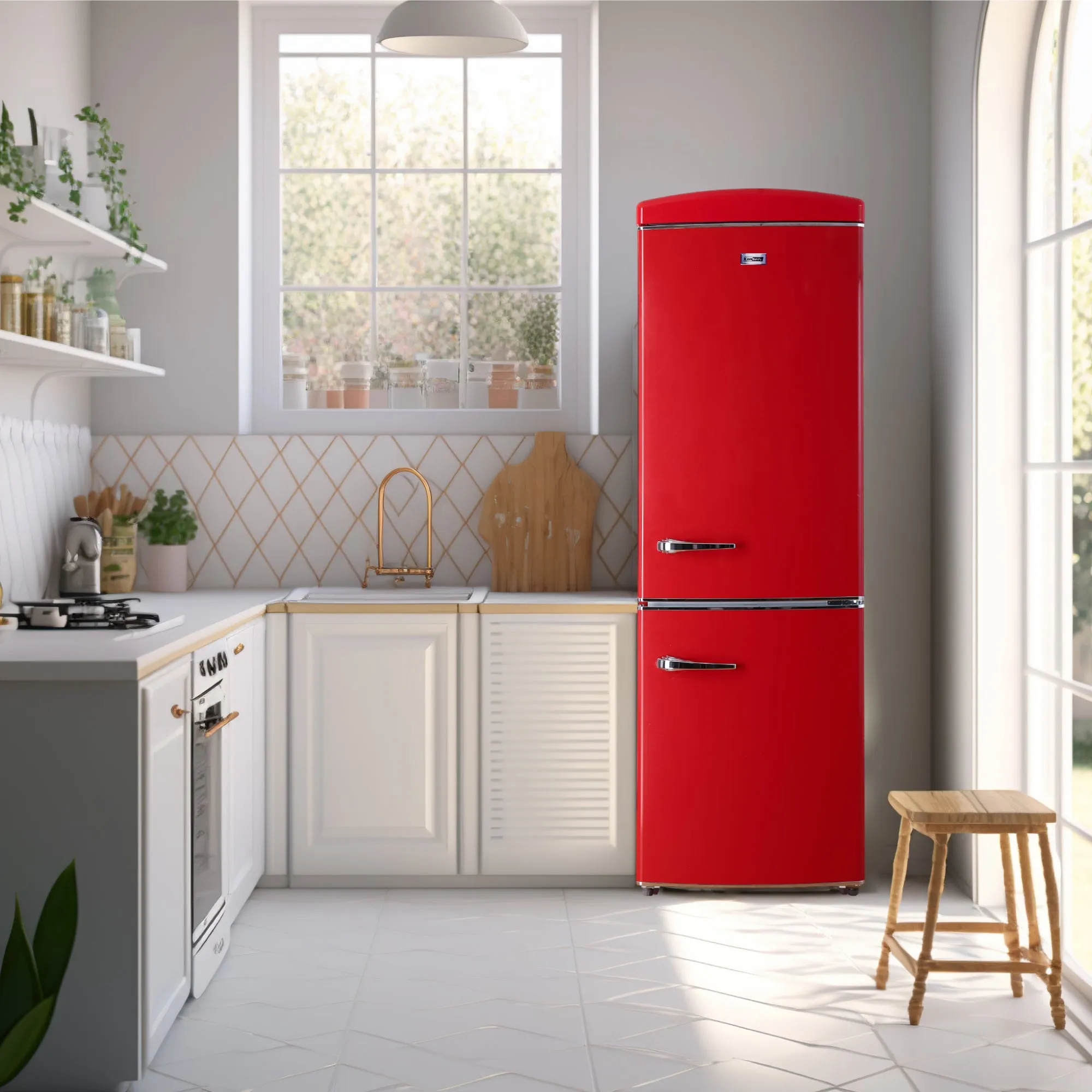 Conserv 24in RETRO BOTTOM MOUNT 11cf Refrigerator Fast Freeze 110V