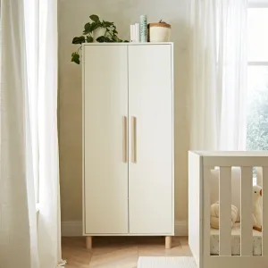 Cuddle Co Harper Nursery Wardrobe | Cream & Ash