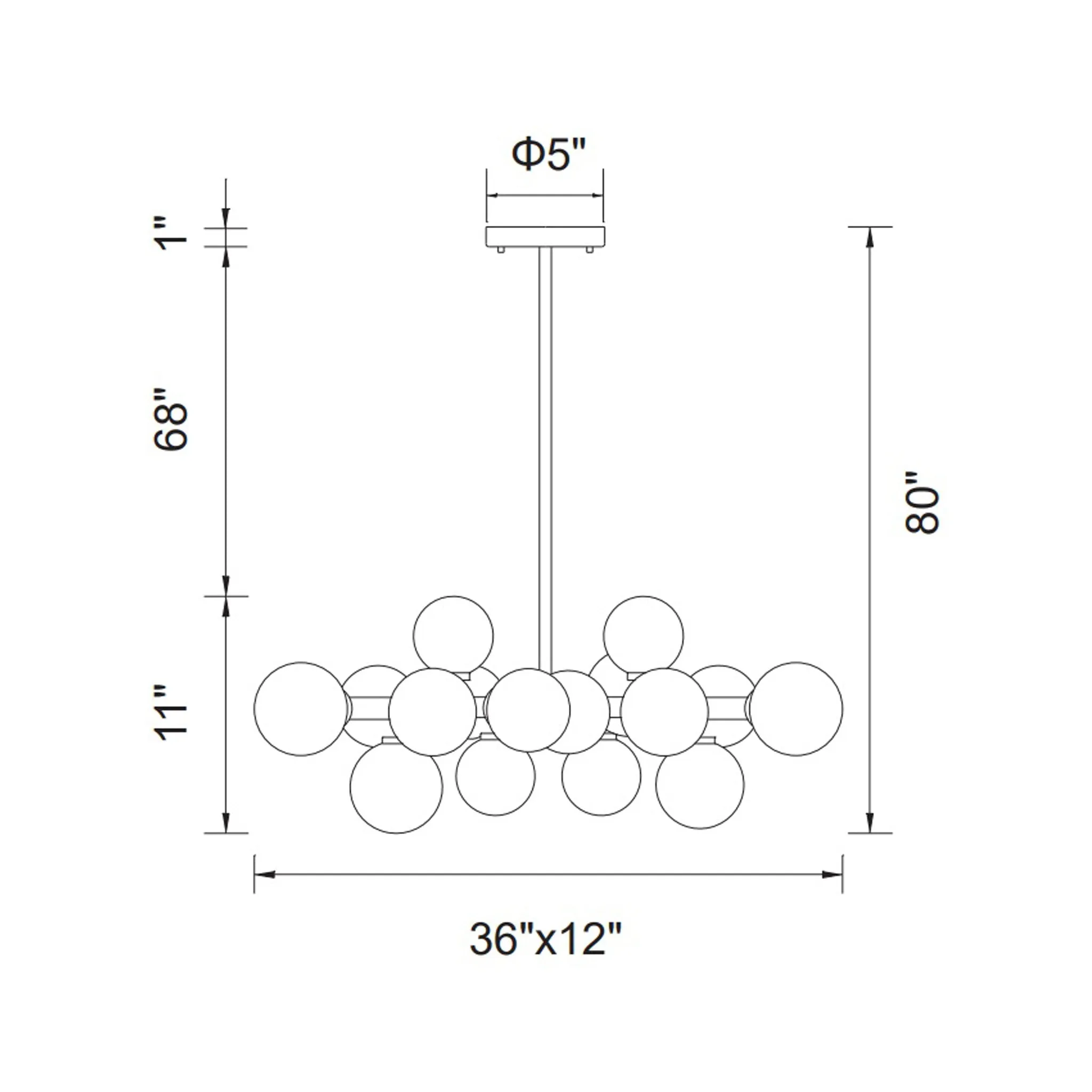 CWI Lighting Arya 16-Light Chandelier