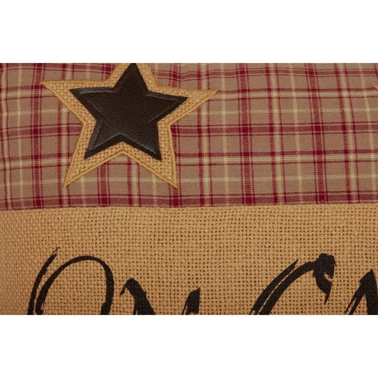 Dawson Star On Cabin Time Pillow