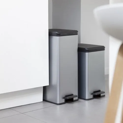 Deco Slim Bin Pedal 40L Metallic