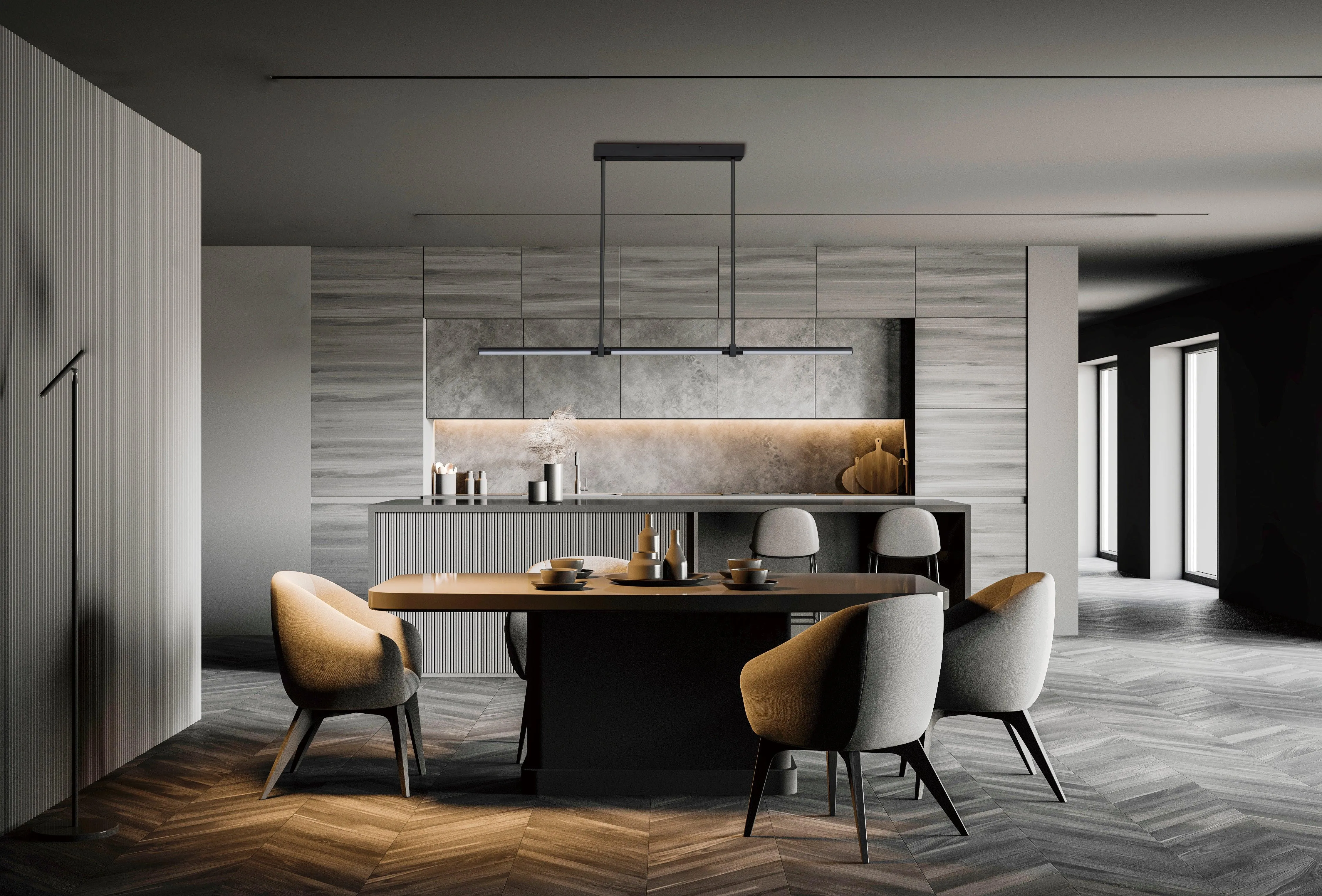 DORIAN 48" LINEAR LED PENDANT