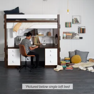Double Loft Bed Super Desk Space Saver