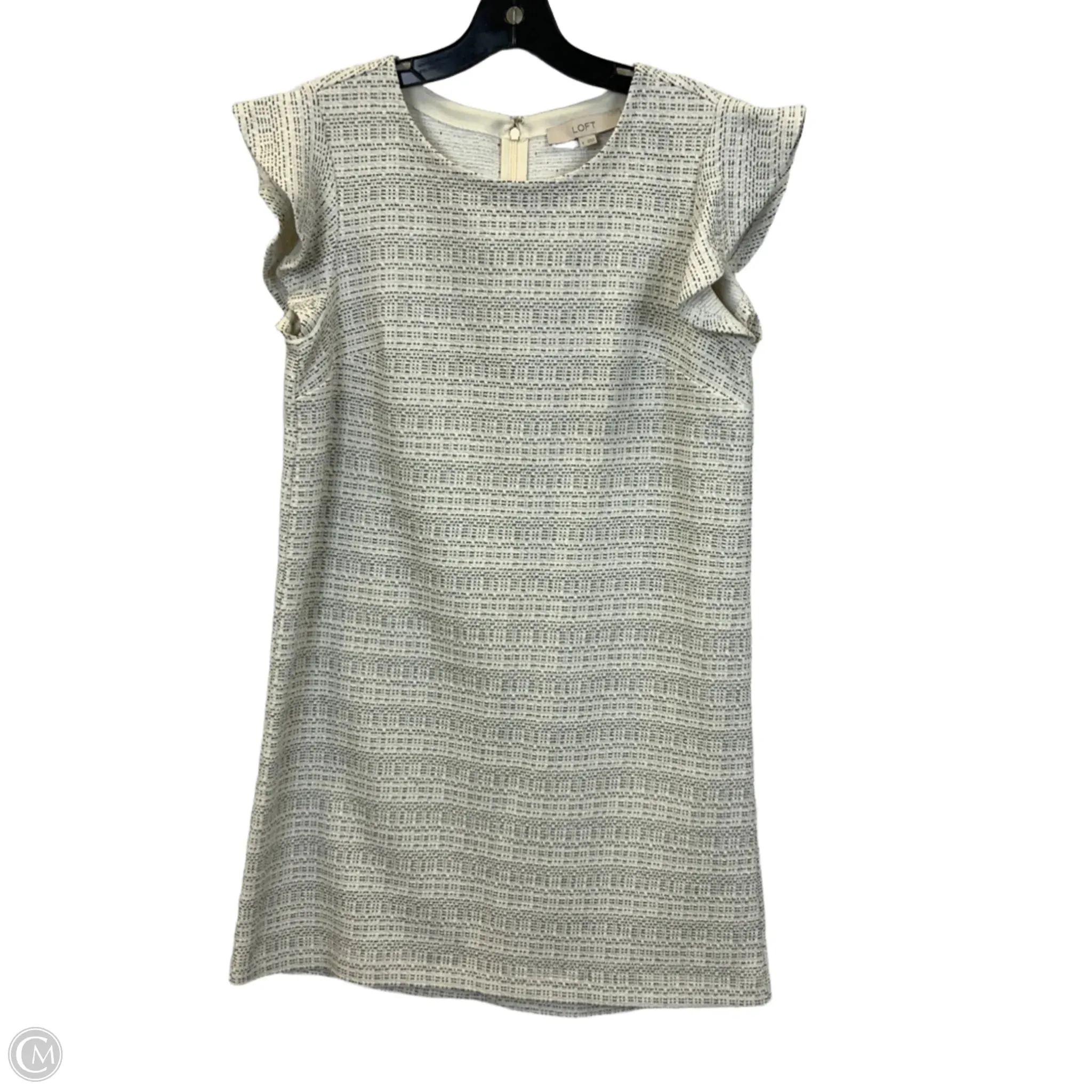 Dress Casual Short By Loft In Cream, Size: S