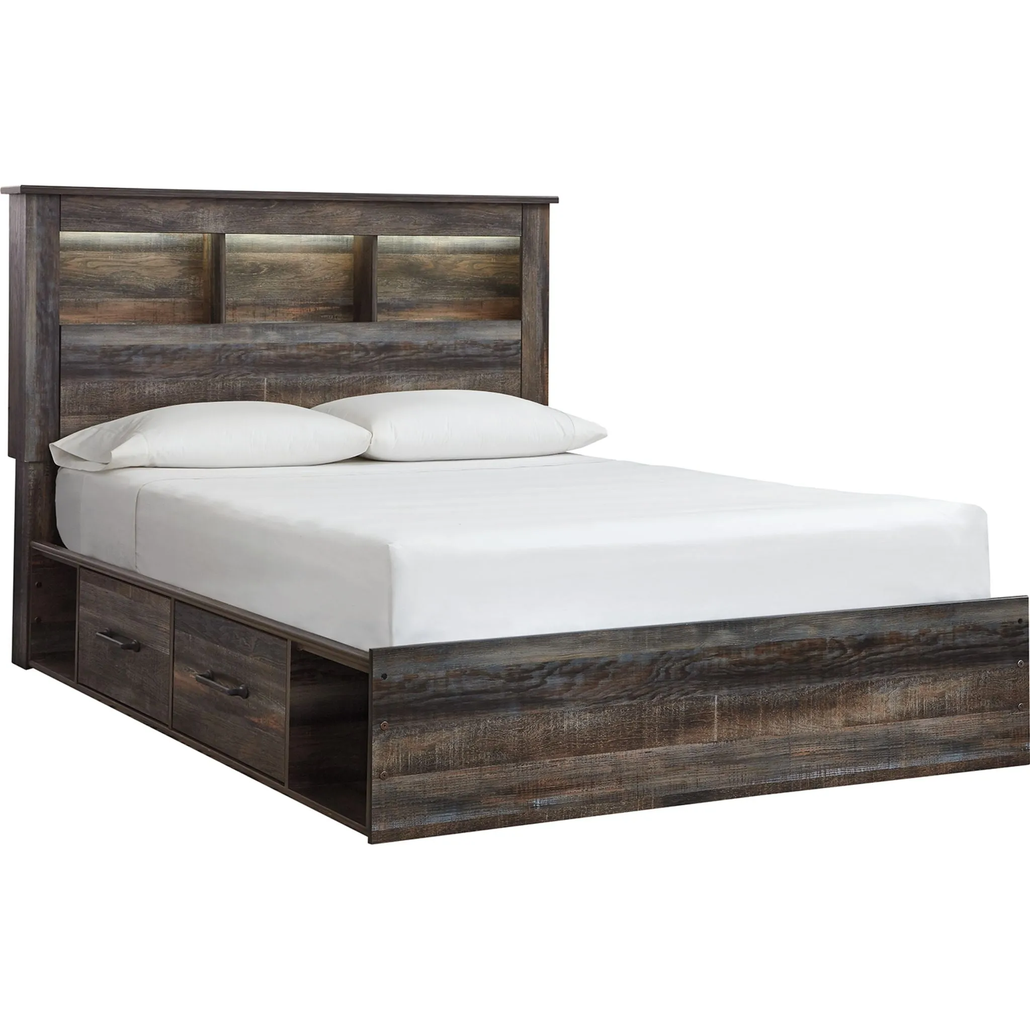 Drystan Bookcase Bed with 4 Drawer Storage