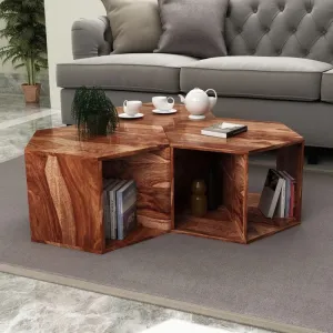 Ela Solid Wood Coffee Table | Centre Table | For Living Room.