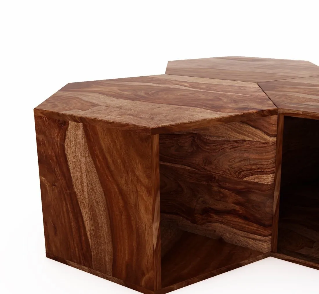 Ela Solid Wood Coffee Table | Centre Table | For Living Room.