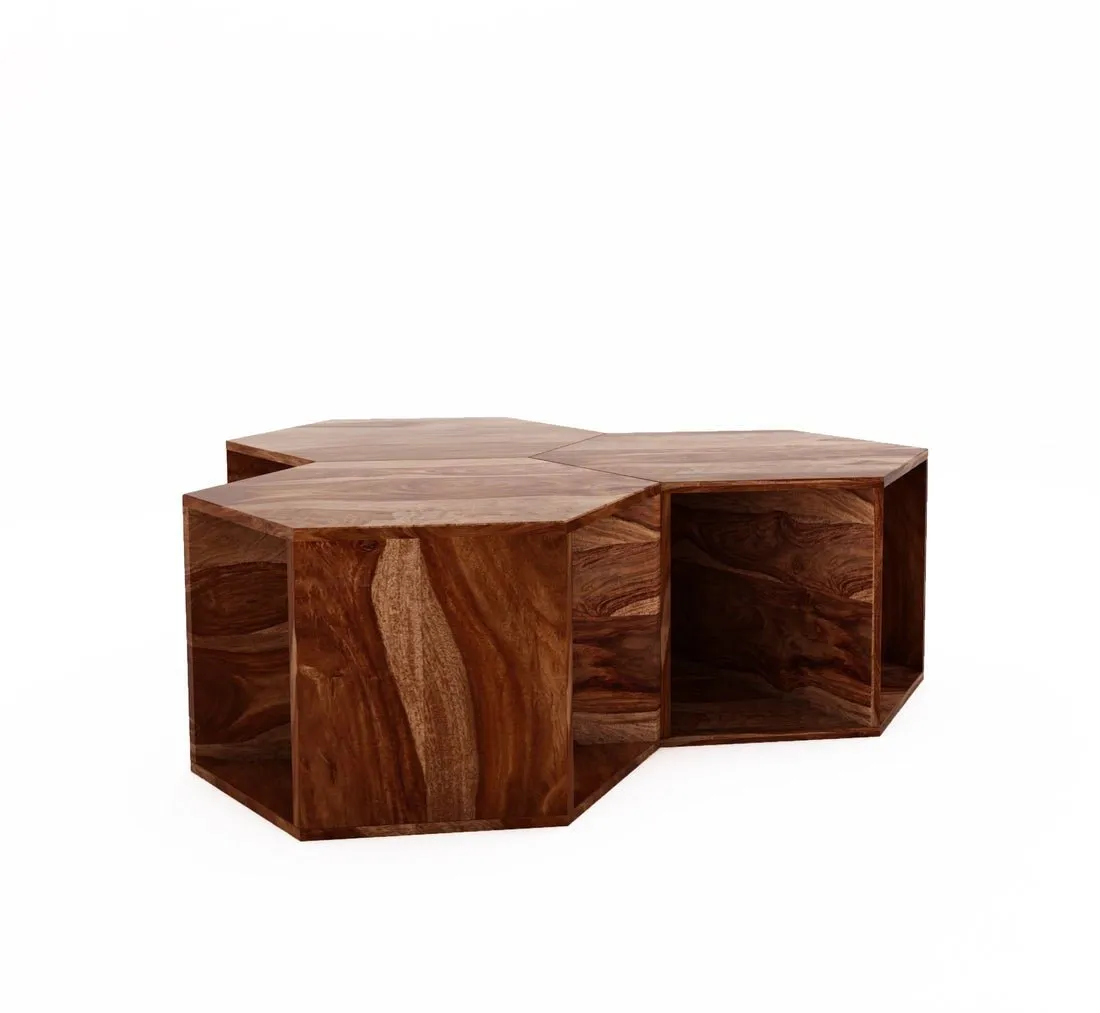 Ela Solid Wood Coffee Table | Centre Table | For Living Room.