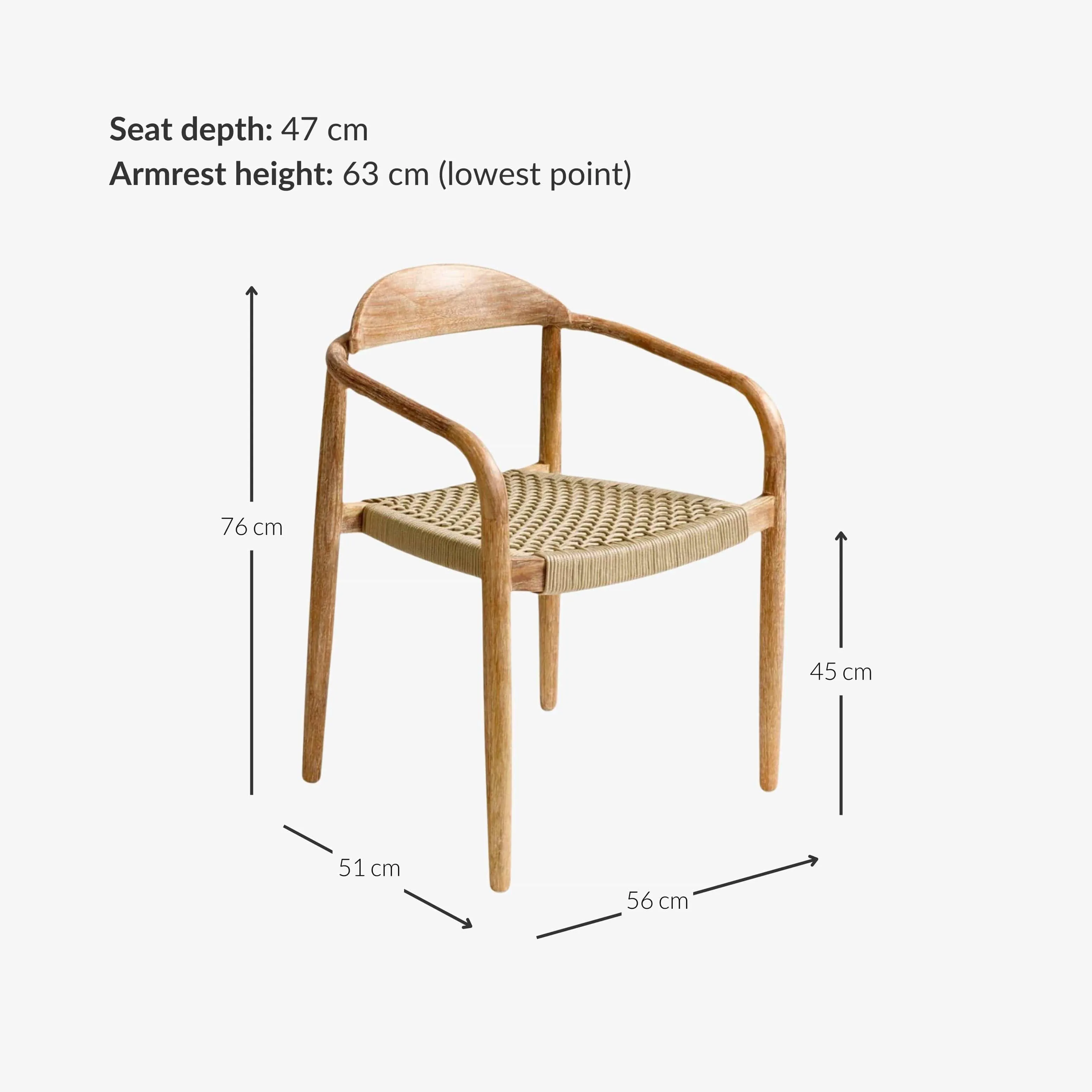 Eucalyptus Outdoor Chair | Sand