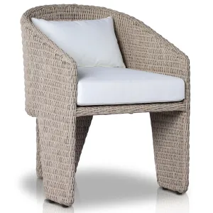 Fae Outdoor Dining Chair, Vintage White